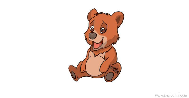 狗熊儿童画怎么画 狗熊简笔画简单