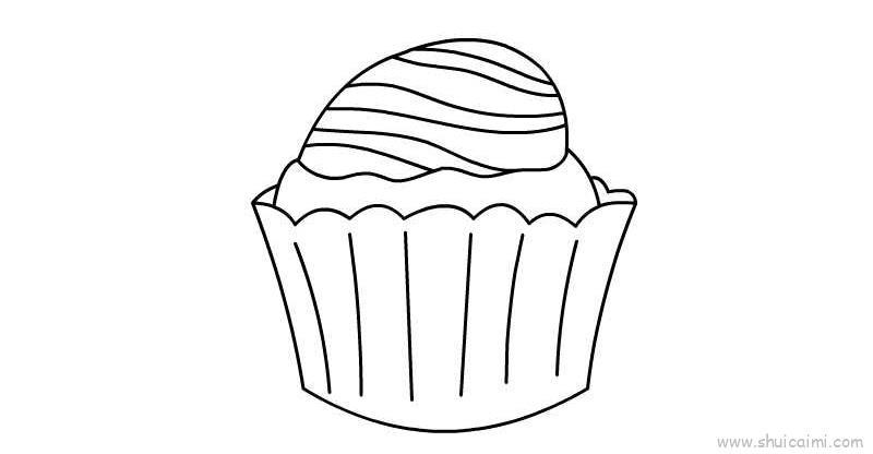 冰淇淋儿童画怎么画 冰淇淋简笔画顺序