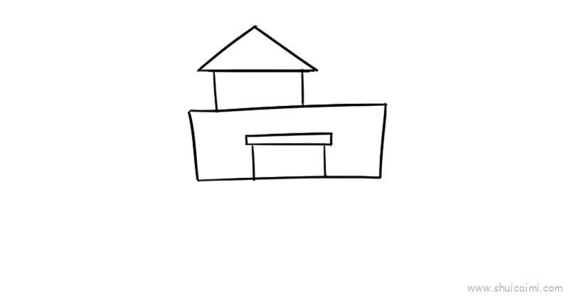 校园儿童画怎么画 校园简笔画好看