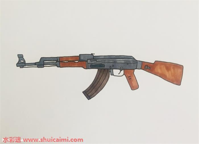 ak47怎么画 ak47简笔画漂亮卡通