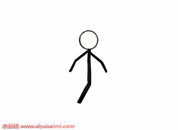 火柴人怎么画 火柴人简笔画步骤图