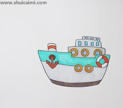 轮船简笔画怎么画 轮船简笔画图片