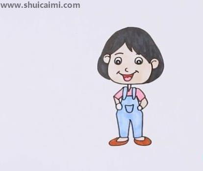人物少女简笔画怎么画 人物少女简笔画图片