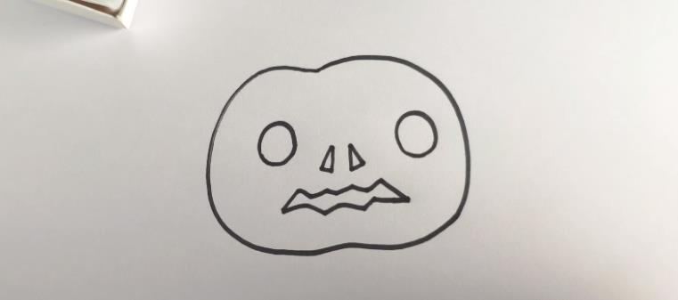 万圣节南瓜儿童简笔画怎么画 万圣节南瓜儿童画图片
