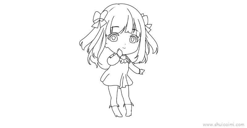 动漫少女儿童画怎么画 动漫少女简笔画简单又好看