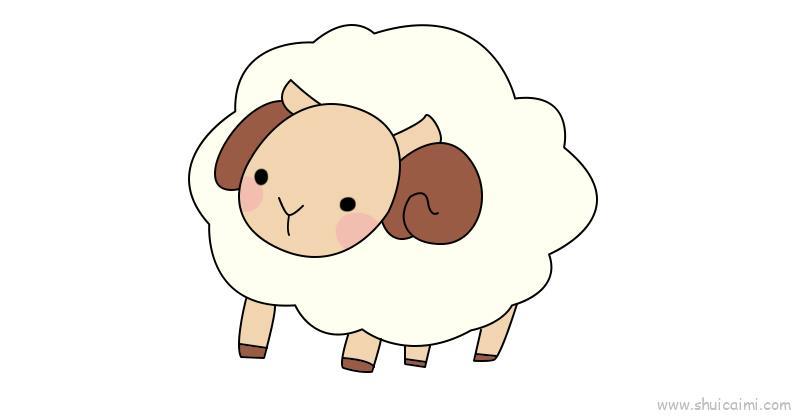 小羊教程儿童画怎么画 小羊教程简笔画步骤