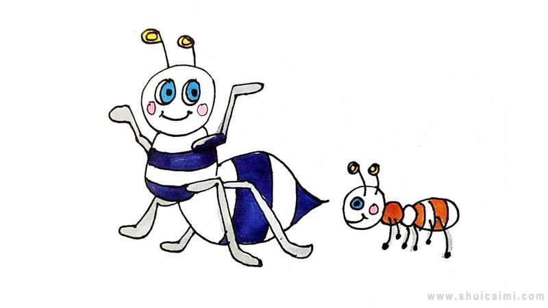 蚂蚁搬家简笔画怎么画 蚂蚁搬家简笔画画法