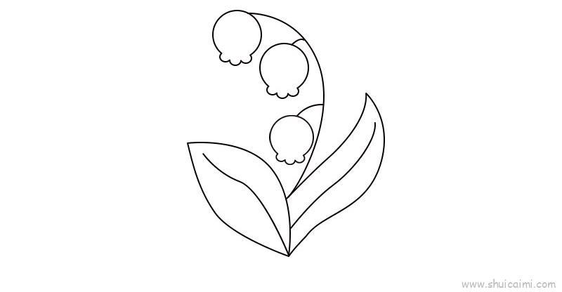 铃兰花教程儿童画怎么画 铃兰花教程简笔画步骤