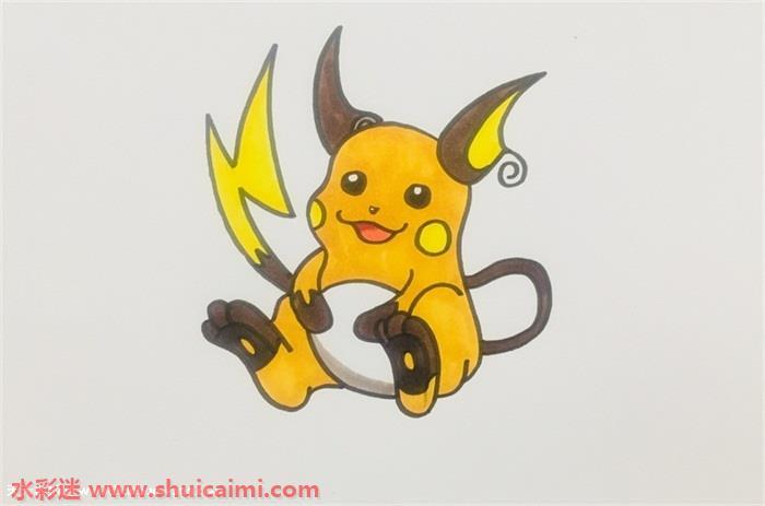 卡通动画雷丘王怎么画 雷丘王简笔画教程