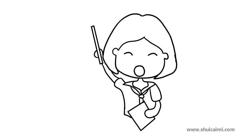 教师节简笔画怎么画 教师节简笔画步骤