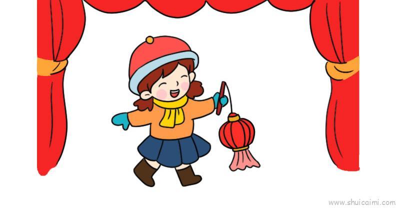 元旦联欢会海报教程儿童画怎么画 元旦联欢会海报教程简笔画简单