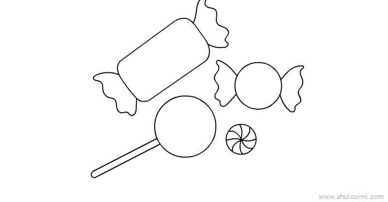 糖果儿童画怎么画 糖果简笔画画法