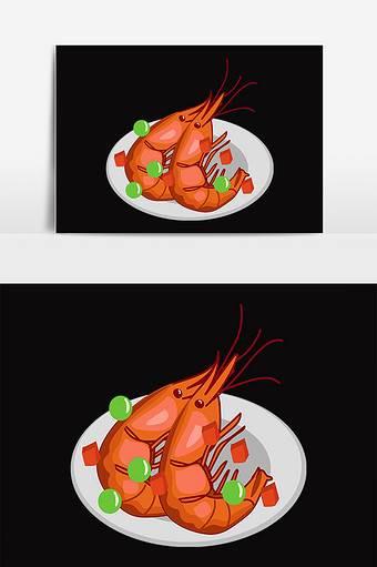 大虾简笔画 大虾简笔画彩色