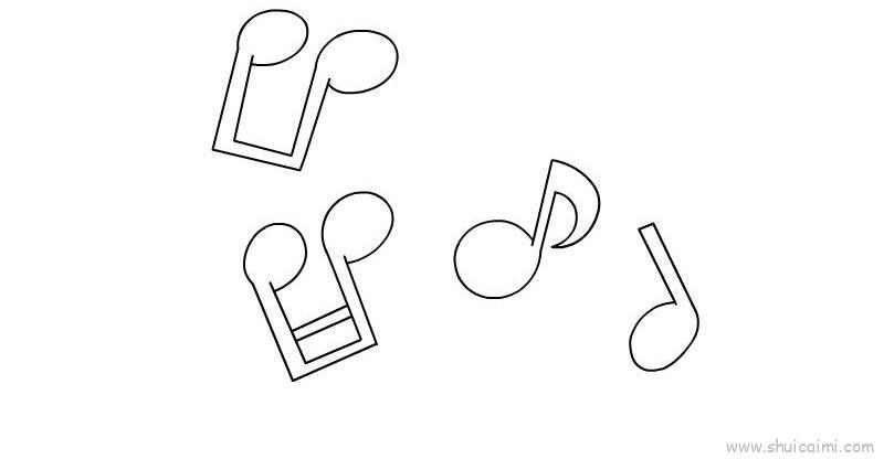 音乐符号儿童画怎么画 音乐符号简笔画图片大全