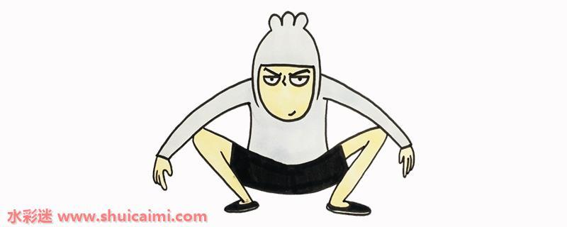 伍六七简笔画怎么画？刺客伍六七简笔画图解教程