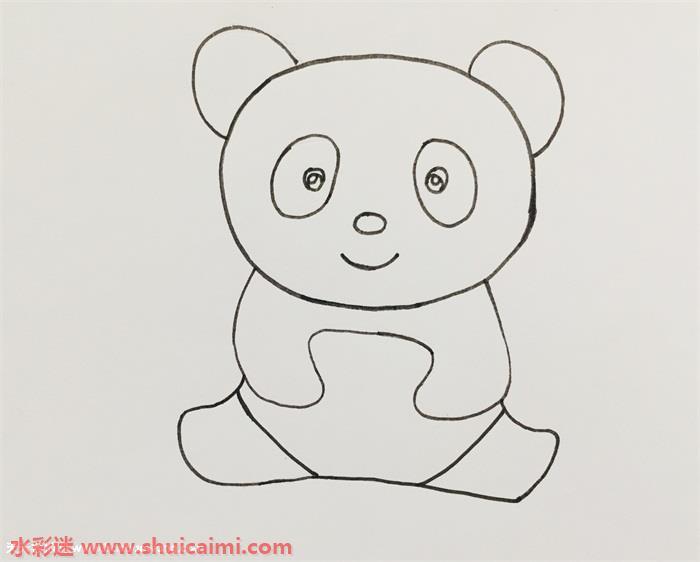 熊猫可爱怎么画 熊猫可爱简笔画彩色