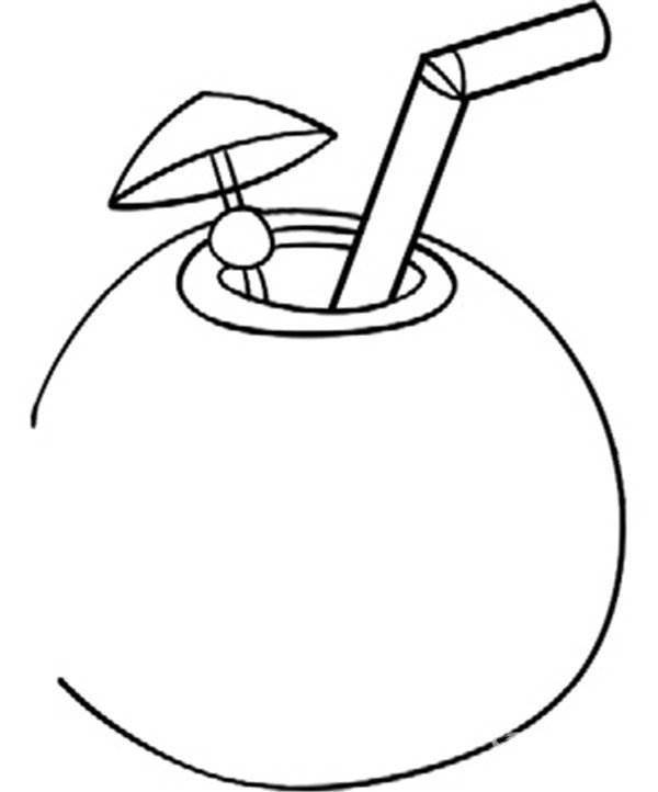 椰子简笔画 椰子简笔画图片