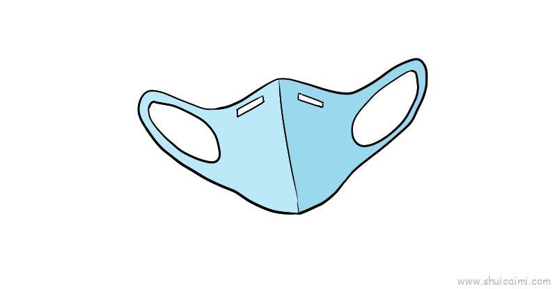 口罩儿童画怎么画 口罩简笔画画法