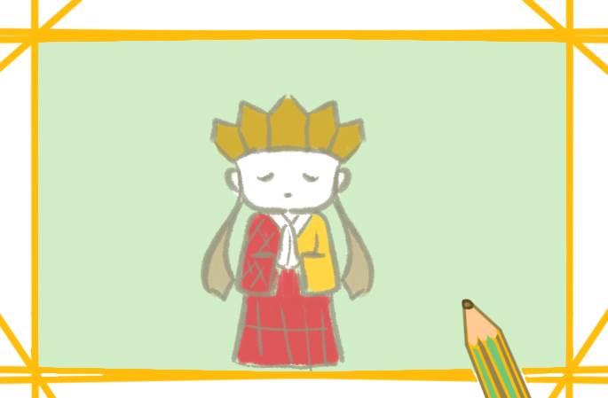 唐僧简笔画 唐僧简笔画Q版