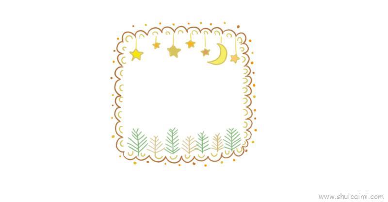 花边一点儿童画怎么画 花边一点简笔画顺序