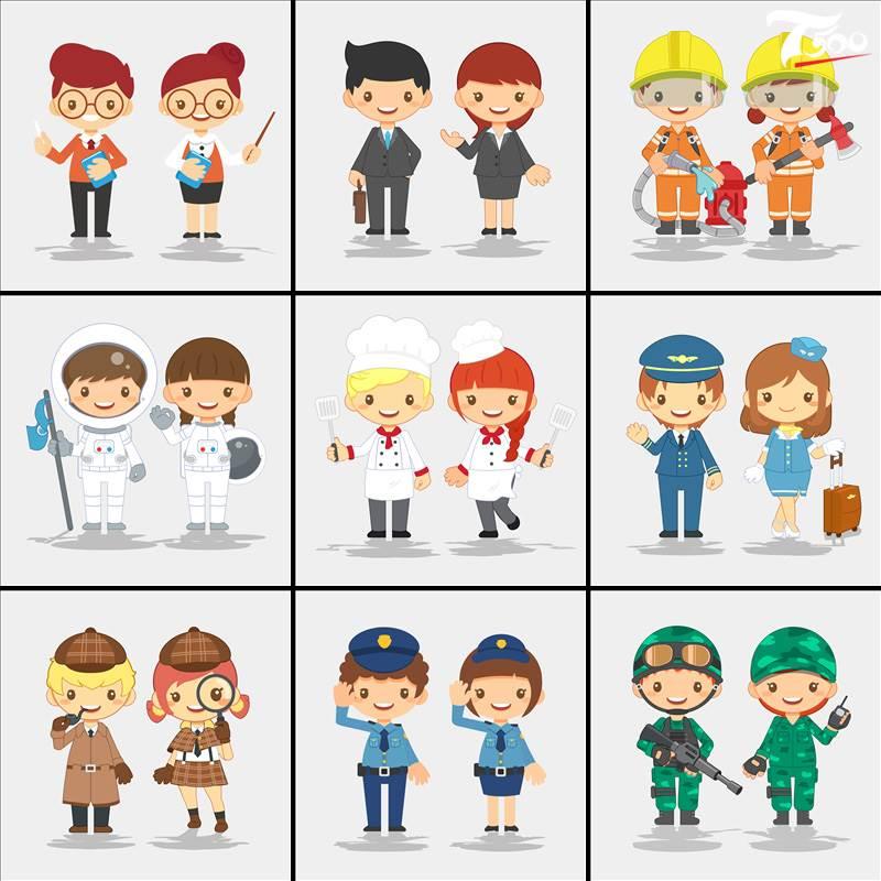 职业简笔画 职业简笔画人物简单