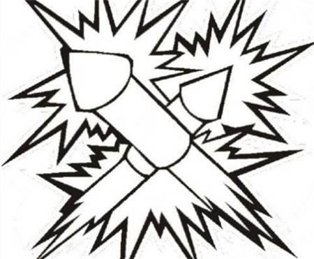 春节的烟花怎么画简笔画 过年的烟花怎么画简笔画