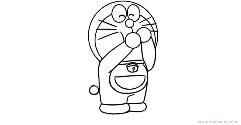 蓝胖子儿童画怎么画 蓝胖子简笔画简单