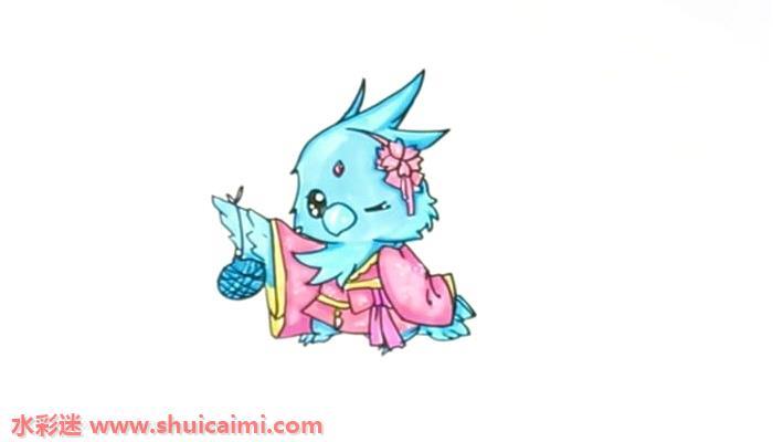 冰凤凰怎么画简单又漂亮 冰凤凰简笔画可爱