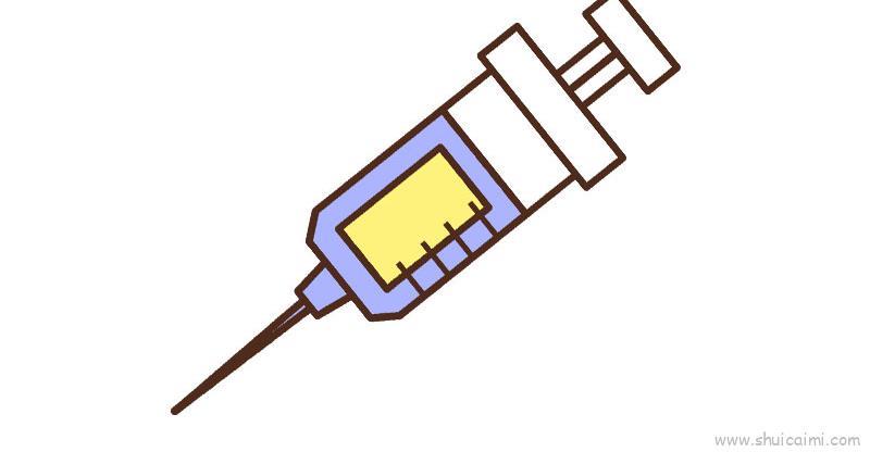 针管内容儿童画怎么画 针管内容简笔画简单又好看