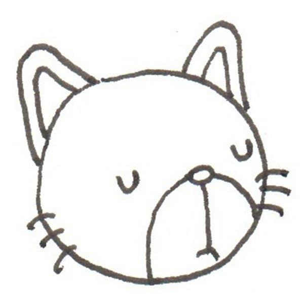 花猫的简笔画怎么画 花猫的简笔画好看