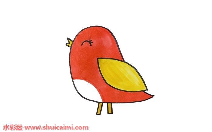 幼儿园小鸟怎么画 幼儿园小鸟简笔画图片彩色