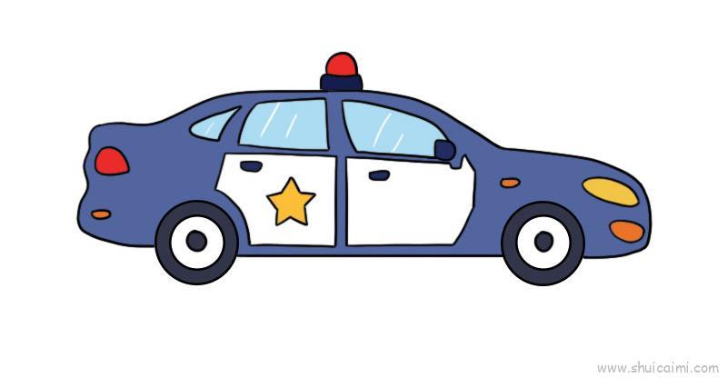 警车儿童画怎么画 警车简笔画简单