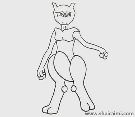 超梦儿童简笔画