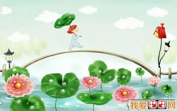 夏天卡通插画欣赏简笔画怎么画 夏天卡通插画欣赏简笔画步骤