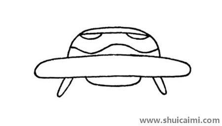 飞碟儿童简笔画