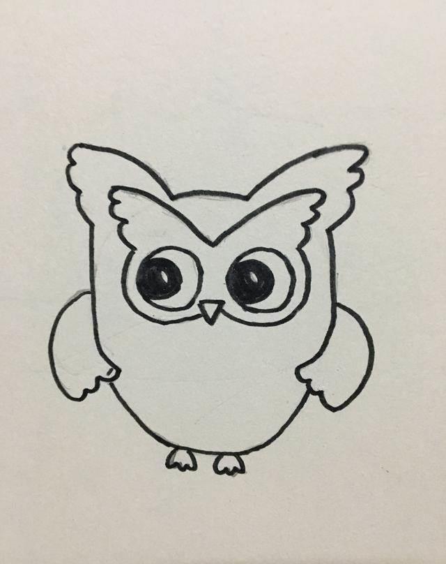 猫头鹰简笔画图片大全大图 猫头鹰简笔画图片大全大图