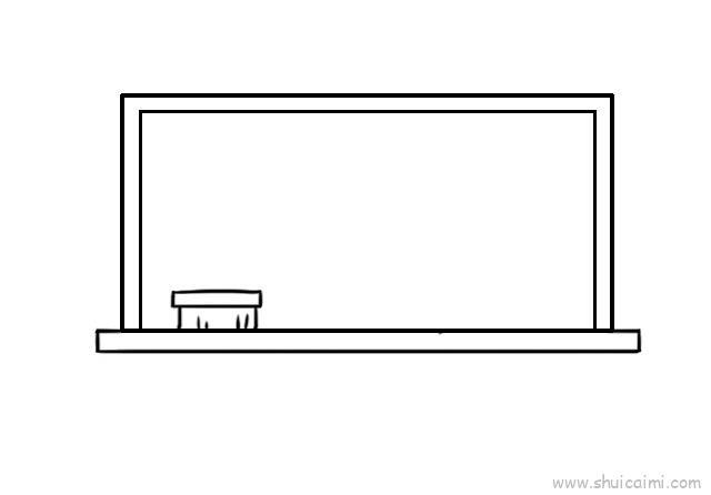 黑板儿童画怎么画 黑板简笔画步骤