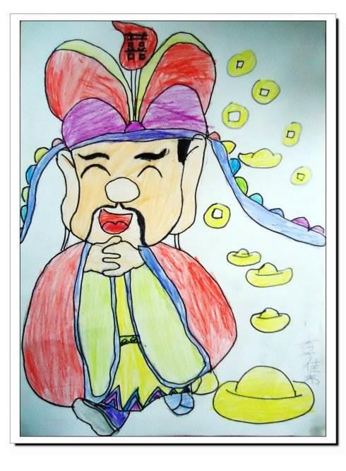 禄星简笔画怎么画 眀星简笔画