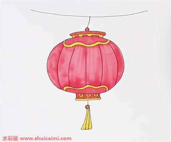 灯笼怎么画 灯笼简笔画简单又漂亮彩色