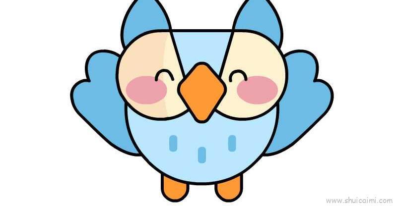 猫头鹰儿童画怎么画 猫头鹰简笔画简单又好看
