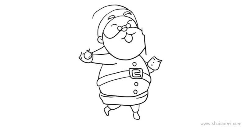 圣诞老人送礼物儿童画怎么画 圣诞老人送礼物简笔画顺序