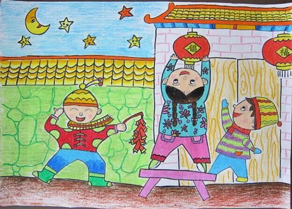 画一张过新年的绘画作品 画一张过新年的绘画作品怎么画