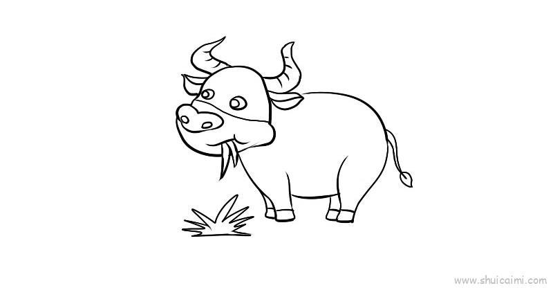 牛儿童画怎么画 牛简笔画画法