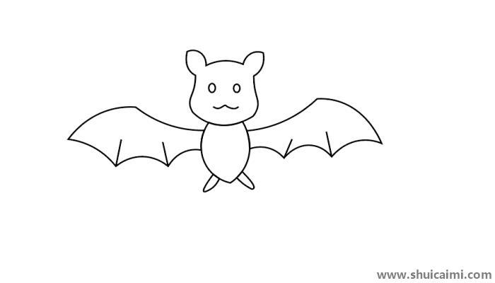 蝙蝠儿童简笔画怎么画 蝙蝠儿童简笔画画法