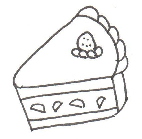 蛋糕的简笔画怎么画 蛋糕的简笔画图片大全