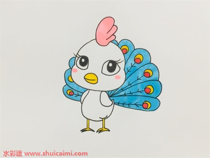 孔雀好看怎么画 孔雀好看简笔画漂亮卡通