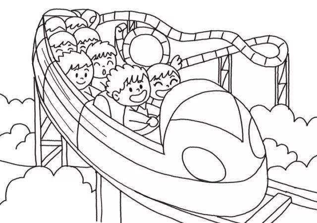 游乐场简笔画 游乐场简笔画儿童画