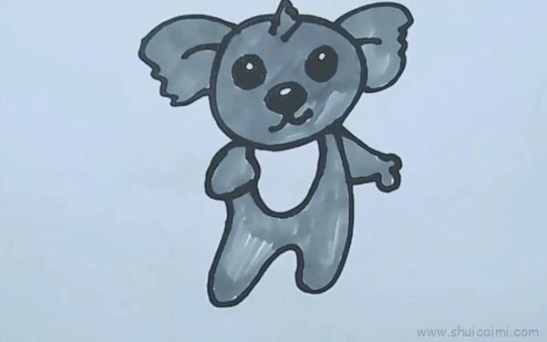 考拉儿童画怎么画 考拉简笔画图片