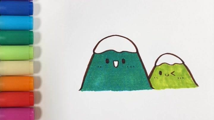 山简笔画 山茶花简笔画