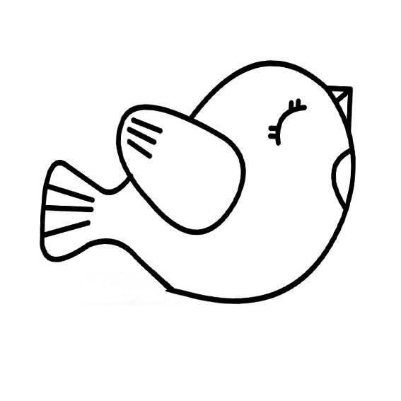 小鸟简笔画图片大全可爱 小鸟简笔画图片大全可爱好看